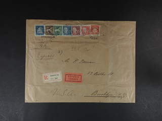 Sweden. Facit 139, 140A, 148, 149A, 150, 151A, 152A cover , 3+5+10+15+2x20+30 öre, as …