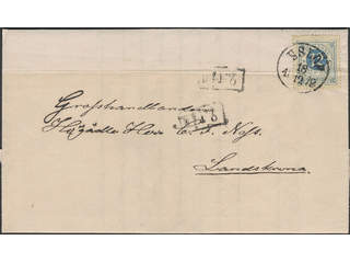 Sweden. Facit 21 on cover, 12 öre on cover cancelled ESLÖF and 2.TÅG, sent to …