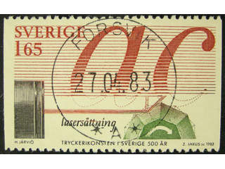 Sweden. Facit 1240 used , 1983 500th Anniversary of Printing 1.65 Kr multicoloured. …