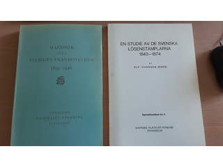 Literature. Handbooks. 'Handbok över Sveriges frankotecken 1855–1946' (SFF), 'Handbok …