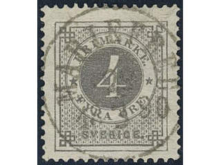 Sweden, Sverige, Sverige, Sverige. Facit 42c used, 4 öre light grey. EXCELLENT …