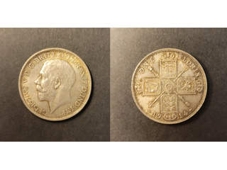 Storbritannien George V (1910-1936) 1 florin 1914, UNC