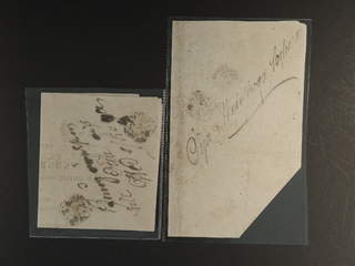 Sweden. Crown post. Two notifications from 1824, sent to Öja, Malmöhus, med somewhat …