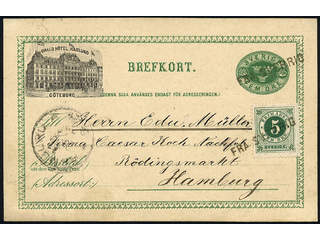 Sweden. Facit bKe7, 43. Cancellations, DENMARK. Danish cancellations FRA SVERRIG on …