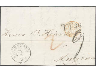 Denmark. Prephilately. Letter dated "Copenhagen 22 Aug. 1862" sent to France. …