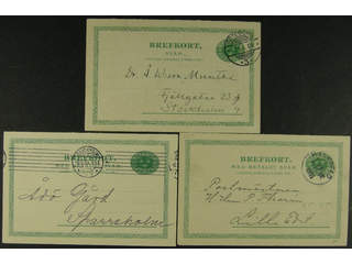 Sweden. Postal stationery, double postcard Facit bKd11 , Reply card 5+5 öre with …