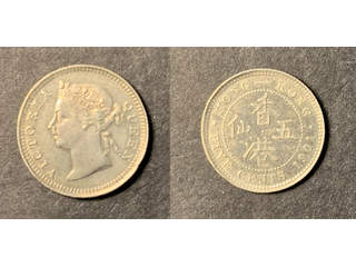 Hongkong Queen Victoria (1841-1901) 5 cents 1901, AU