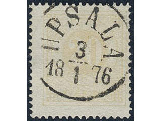 Sweden, Sverige, Sverige, Sverige. Facit 22f used, 20 öre pale orange. Superb …