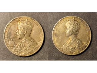 Great Britain George V (1910-1936) coronation silver medal, 31 mm, 1911, AU