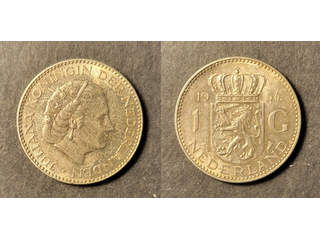 Netherlands Wilhelmina (1890-1948) 1 gulden 1954, UNC