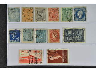 Norway. Used 1855–1935. All different, e.g. F 1, 6, 13, 92-93. Mostly good quality. F …