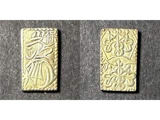 Japan Tenpo 1 bu ND(1837-58), AU i guld