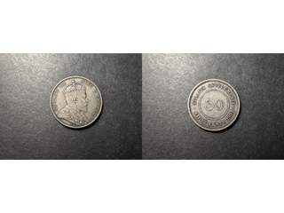 Straits Settlments Edward VII (1902-1910) 50 cents 1902, VF
