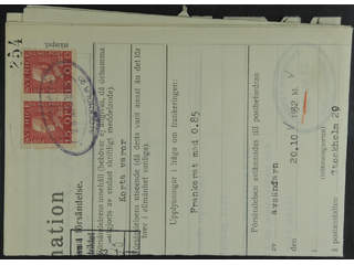Sweden. Facit 177A cover , 2x15 öre on complaint regarding a missing cash on delivery …