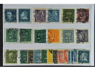 Sweden. Used 1920–36. All different, e.g. F 151Cbz, 152Acx, 153, 154bz, 159bz, 162cx, …