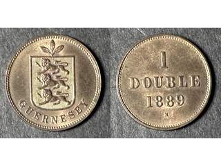 Guernsey Queen Victoria (1837-1901) 1 double 1889 H, UNC