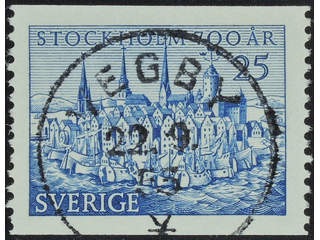 Sweden. Facit 449A used , 1953 700th Anniversary of Stockholm 25 öre blue. EXCELLENT …