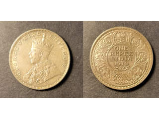 Indien (GB) India George V (1910-1936) 1 rupee 1918 Bombay, AU/UNC
