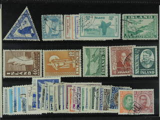 Iceland. Used 1920-71. All different, e.g. F 188, 199-03, 205c2, souv.sheet 2, 230, 280, …