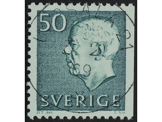 Sweden. Facit 432B used , 1969 Gustaf VI Adolf, type 3 50 öre green. EXCELLENT …