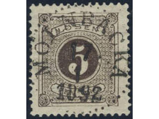 Sweden, Sverige, Sverige, Sverige. Postage due Facit L13f used, 5 öre orange-brown, perf …