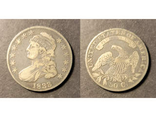 USA 50 cents 1833, F