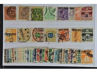 Denmark. Used 1871–1942. Back-of-the-book. All different, e.g. Officials Tj2, 6, 9, …