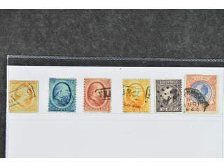 Netherlands. Used 1852–1872. All different, e.g. Mi 3, 4-6, 11, 29A. Mostly good …