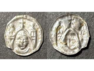 Schweiz - Basel Brakteat 1 pfenning ND(1249-62), AU