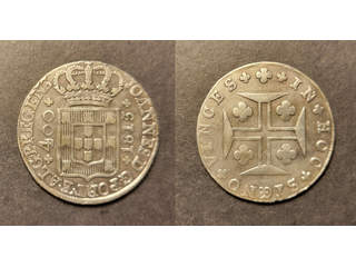 Portugal Joao VI (1799-1826) 400 reis 1815, VF rengjord