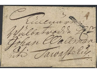 Sweden. A county. STOCKHOLM, ribbon postmark. Type 1 on beautiful letter dated "12 apr: …