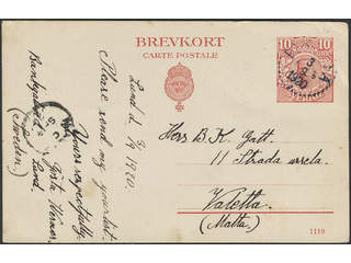 Sweden, Sverige, Sverige, Sverige. Postal stationery, Single postcard, Facit bKe20, …