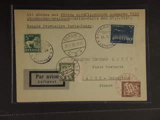 Sweden. Air mail cover Facit 143A, 231 , 5+10 öre on air mail printed matter sent from …