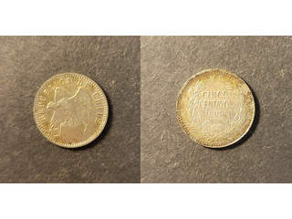 Chile 5 centavos 1899, AU/UNC