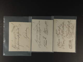 Sweden. Lot förfilateli. Straight line cancellations, three covers with CARLSTAD, …