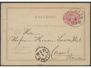Sweden. Postal stationery, single postcard Facit bKe3A , Postcard 10 öre text A, sent …