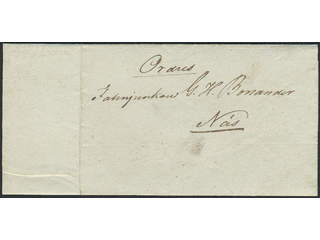 Sweden. Military prephilately. "Ordres" dated "8de October 1839" sent to Nås.