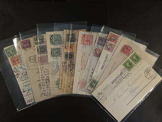 Sweden. Collection covers Oscar II–coil stamps. Ten postcards sent to Finland, all with …