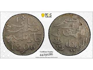 Netherlands East Indies Java 1 rupee 1806 Z, PCGS AU53