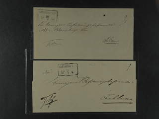 Sweden. W county. SMEDJEBACKEN 1849–1854, rectangular postmark. Type 2 on two covers …