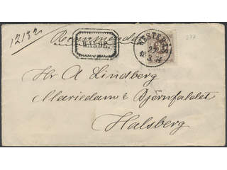 Sweden. Facit 25 on cover, 30 öre on beautiful registered cover sent from WESTERÅS …