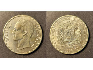 Venezuela 5 bolivares 1936, XF-UNC