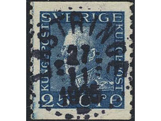 Sweden. Facit 183 used , 25 öre blue. EXCELLENT cancellation LÄSTRINGE 27.11.1925.