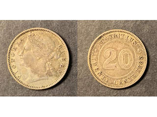 Mauritius Queen Victoria (1837-1901) 20 cents 1883, XF