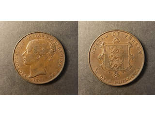 Jersey Queen Victoria (1837-1901) 1/13 shilling 1861, AU
