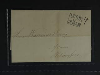 Sweden. Foreign-related cover. Finland. Prepaid letter sent from LUND 11.10.1853 to …