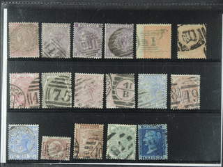 Britain. Used 1855–1880. All different, e.g. Mi 13z, 14, 19-20, 24-25, 28, 38a, 40, 47, …