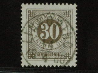 Sweden. Facit 35 used, 30 öre brun. LYX-stämplat LINKÖPING 14.4.1886.