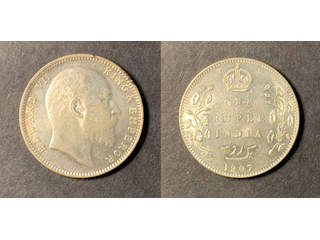 Indien (GB) Edward VII (1902-1910) 1 rupee 1907 Bombay, XF-UNC