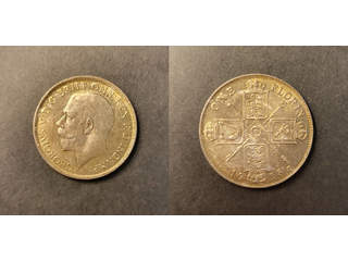 Storbritannien George V (1910-1936) 1 florin 1918, UNC